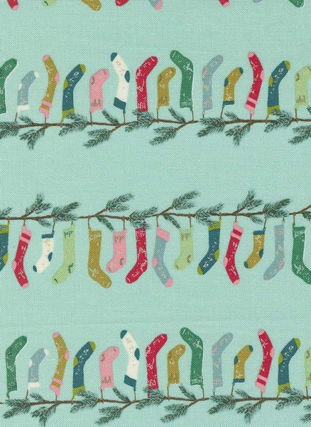 Cozy Wonderland Stocking Stripe By Fancy That Design House For Moda Icicle