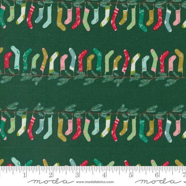 Cozy Wonderland Stocking Stripe By Fancy That Design House For Moda Pine