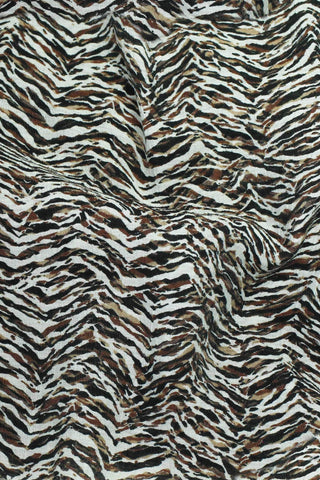 Crinkle Safari Stripe Brown Mix