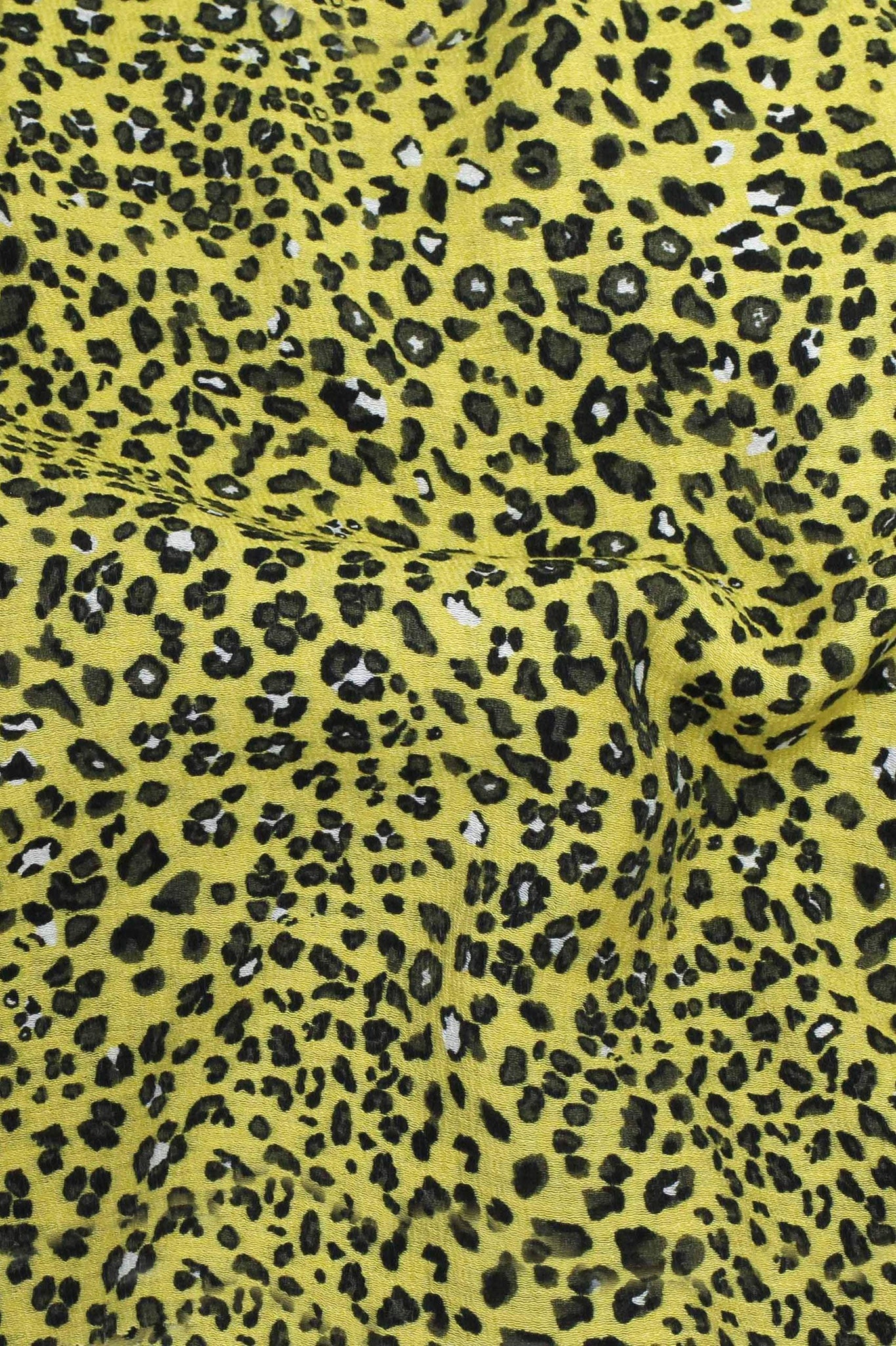 Crinkle Spots Print Yellow / Taupe