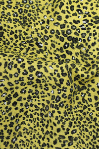 Crinkle Spots Print Yellow / Taupe