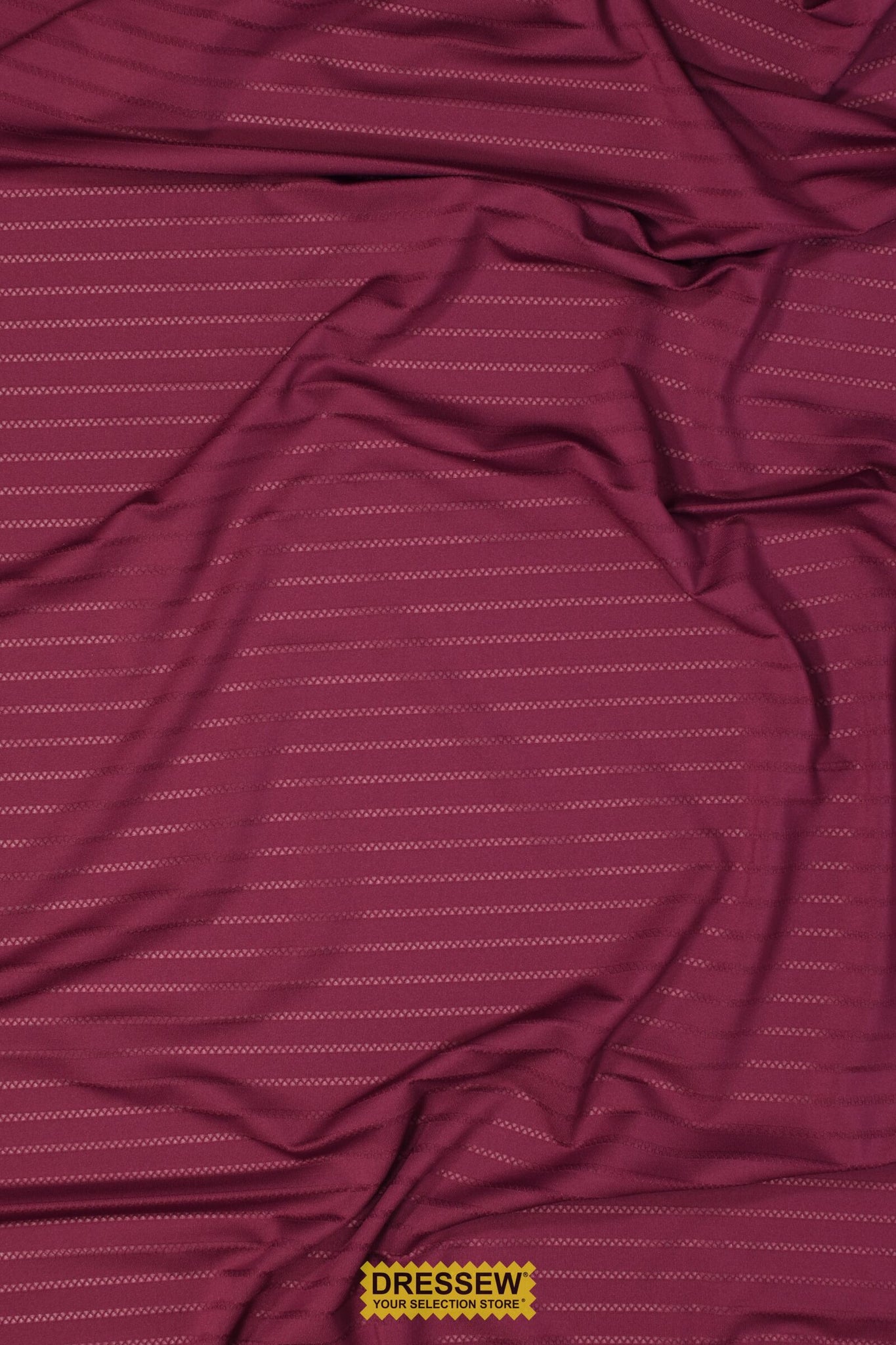 Cross Hatch Stripe Lycra Burgundy