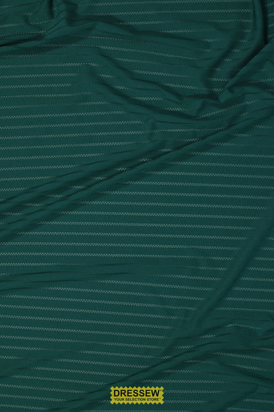 Cross Hatch Stripe Lycra Dark Teal