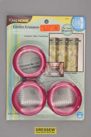 Curtain Grommets Large Bright Pink