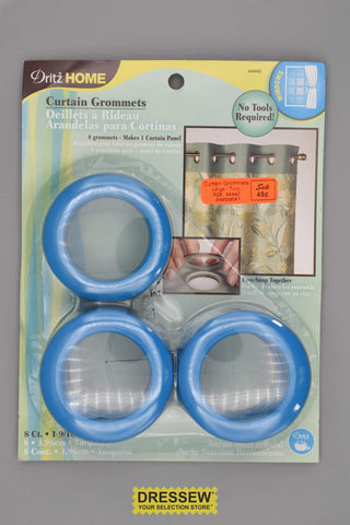 Curtain Grommets Large Turquoise