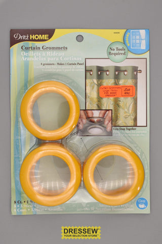 Curtain Grommets Large Yellow