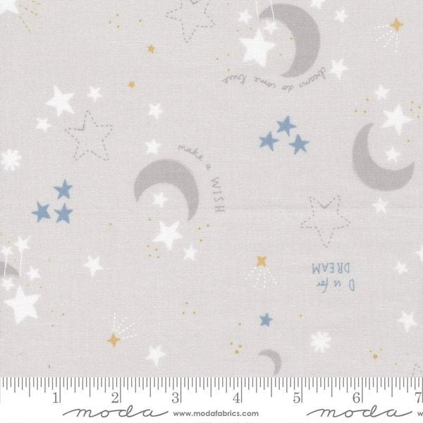 D Is For Dream Stardust By Paper + Cloth For Moda Grey