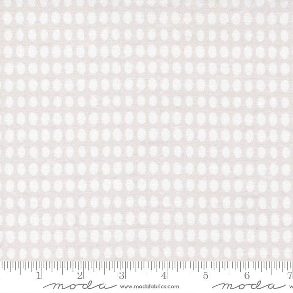 D Is For Dream Stripe Dots By Paper + Cloth For Moda Grey