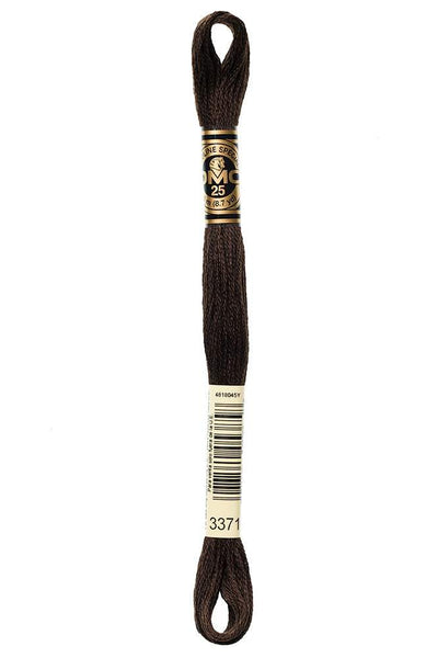 DMC #117 Cotton Floss 3371 Black Brown