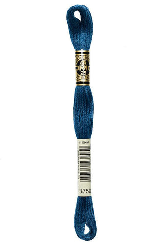 DMC #117 Cotton Floss 3750 Very Dark Antique Blue