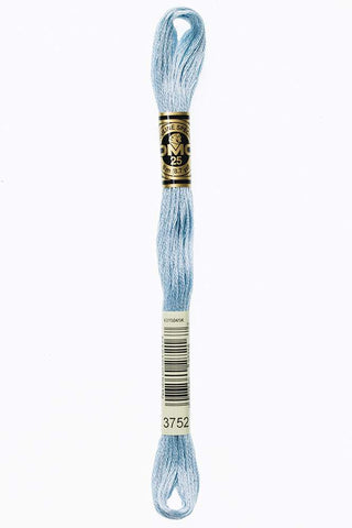 DMC #117 Cotton Floss 3752 Very Light Antique Blue