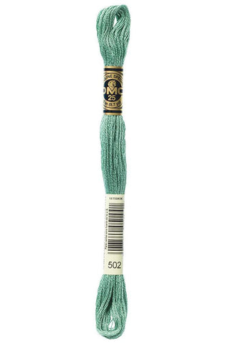 DMC #117 Cotton Floss 502 Blue Green