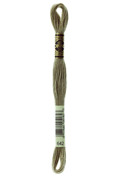 DMC #117 Cotton Floss 642 Dark Beige Gray