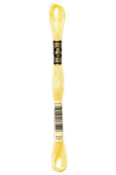 DMC #117 Cotton Floss 727 Very Light Topaz