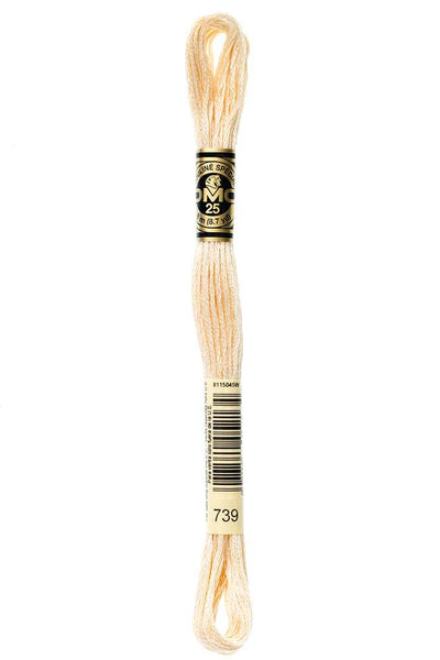 DMC #117 Cotton Floss 739 Ultra Very Light Tan