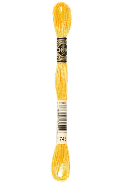 DMC #117 Cotton Floss 743 Medium Yellow