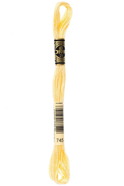 DMC #117 Cotton Floss 745 Light Pale Yellow