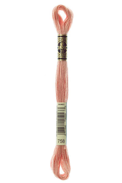 DMC #117 Cotton Floss 758 Very Light Terra Cotta