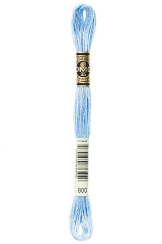 DMC #117 Cotton Floss 800 Pale Delft Blue