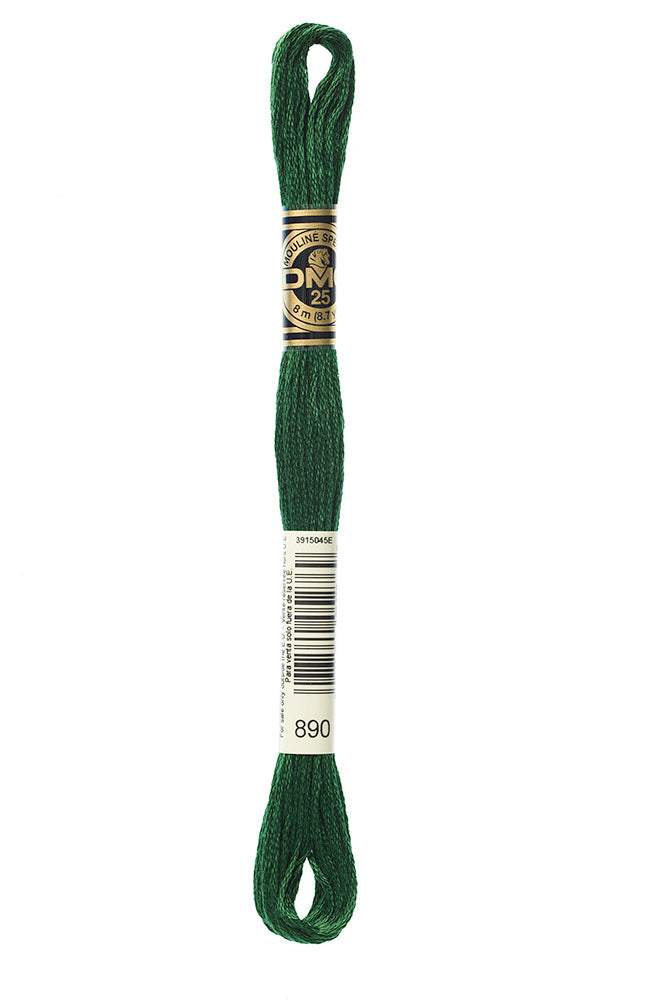 DMC #117 Cotton Floss 890 Ultra Dark Pistachio Green
