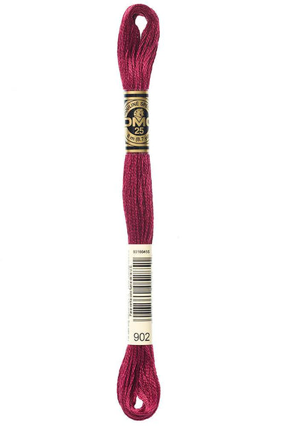 DMC #117 Cotton Floss 902 Very Dark Garnet