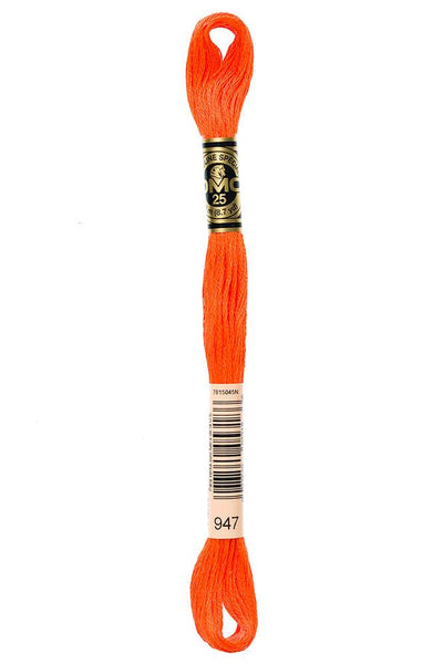 DMC #117 Cotton Floss 947 Burnt Orange