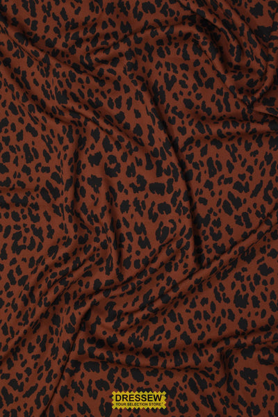 Leopard Crepe Nutmeg / Black