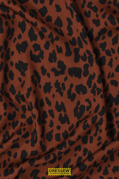 Leopard Crepe Nutmeg / Black