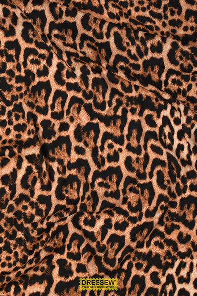 Big Leopard Crepe Brown / Black