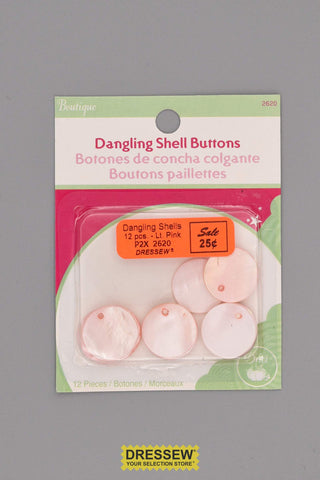Dangling Shells Light Pink