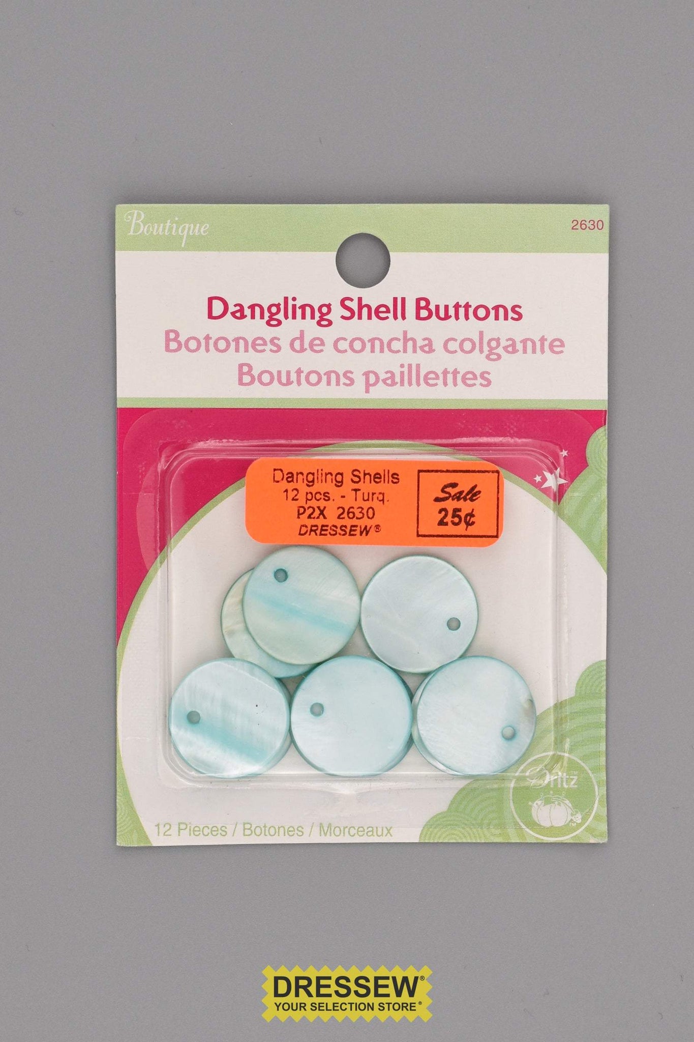 Dangling Shells Turquoise