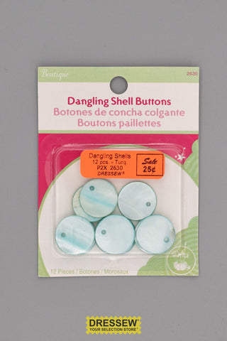 Dangling Shells Turquoise