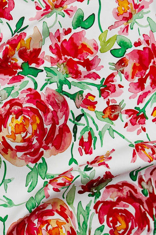 Digital Rose Sateen Red