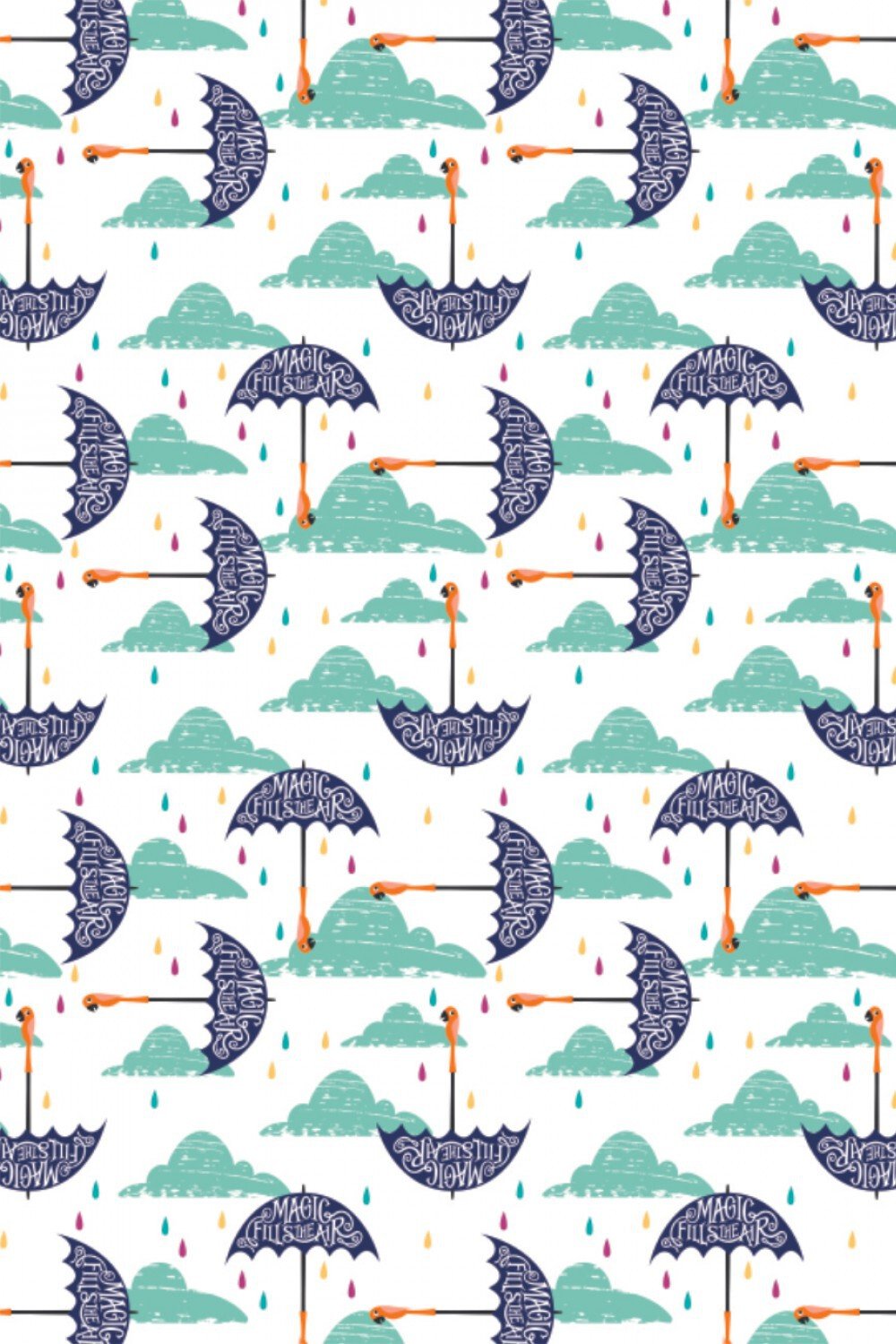Disney Mary Poppins Umbrellas White / Multi