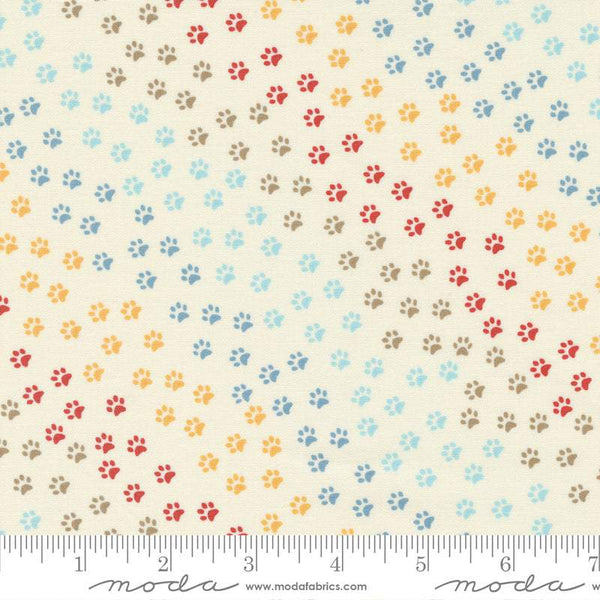 Dog Daze Paws & More Paws By Stacy Iest Hsu For Moda Cream