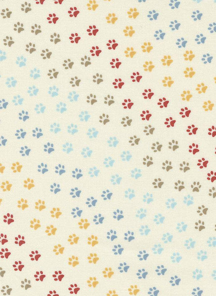 Dog Daze Paws & More Paws By Stacy Iest Hsu For Moda Cream