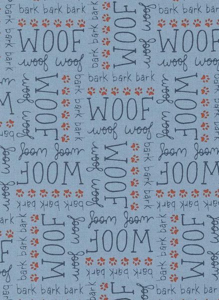 Dog Daze Woof In Red By Stacy Iest Hsu For Moda Blue