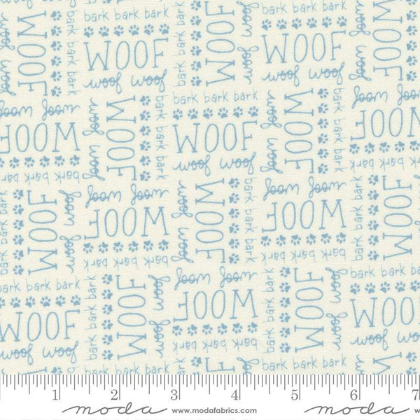 Dog Daze Woof In Red By Stacy Iest Hsu For Moda Cream