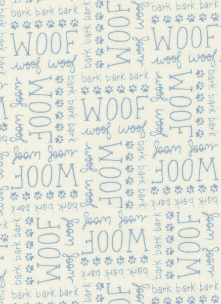 Dog Daze Woof In Red By Stacy Iest Hsu For Moda Cream