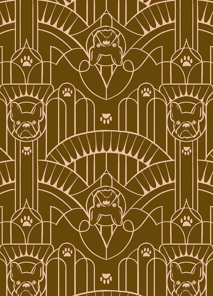 Dog Park Deco Pup By Sarah Watts of Ruby Star Society For Moda Cocoa