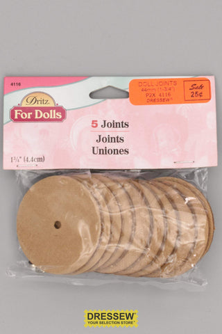 Doll & Teddy Bear Joints 44mm (1-3/4") 5 Sets