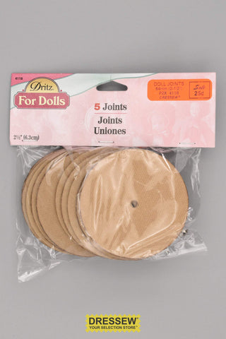 Doll & Teddy Bear Joints 64mm (2-1/2") 5 sets