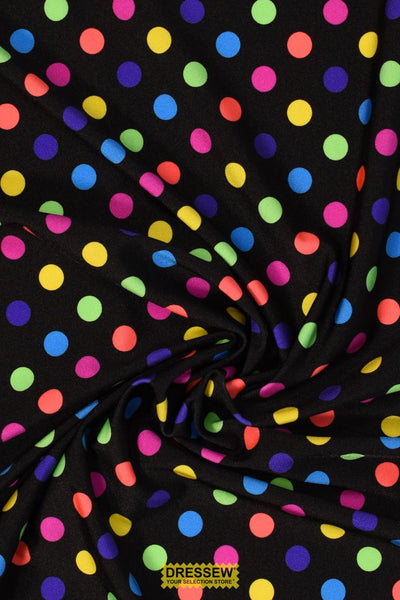 Dots Lycra Black / Multi