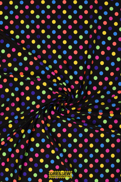 Dots Lycra Black / Multi