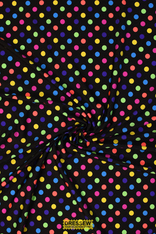 Dots Lycra Black / Multi