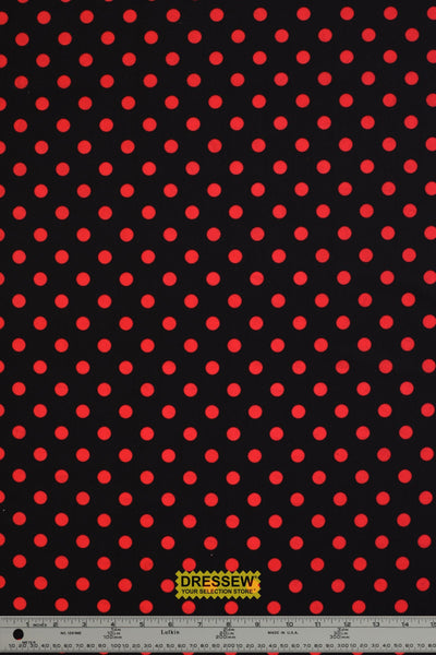 Dots Lycra Black / Red