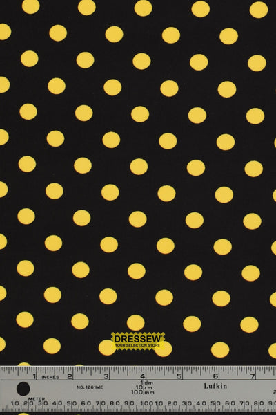Dots Lycra Black / Yellow