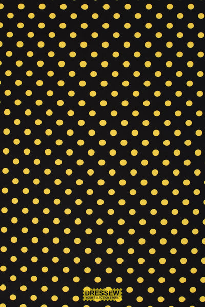 Dots Lycra Black / Yellow