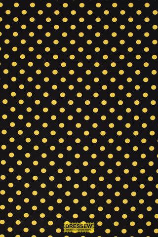 Dots Lycra Black / Yellow