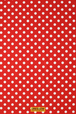 Dots Lycra Red / White